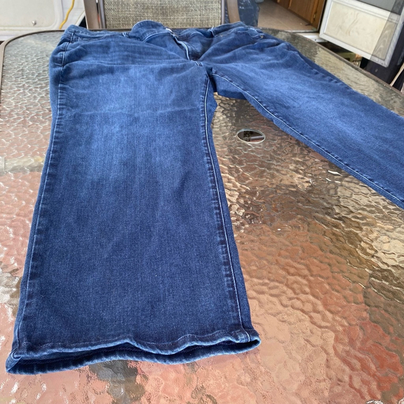Womens Lane Bryant Plus Size Jeans Blue 26 Tummy Control Dark Stretch Denim Fall - Picture 2 of 15